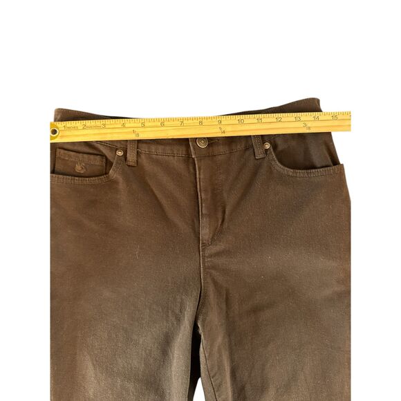 Gloria Vanderbilt Amanda Chocolate Denim Size 8 Short - Picture 4 of 8